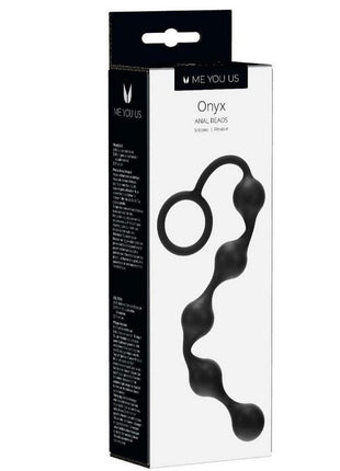 ME YOU US Onyx Silicone Anal Beads - Black