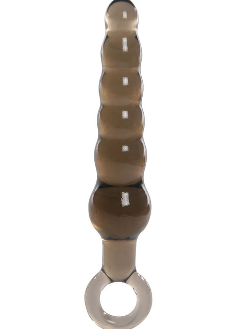 ME YOU US Rippled Anal Teaser Wand Anal Plug - Smoke - 5.75in