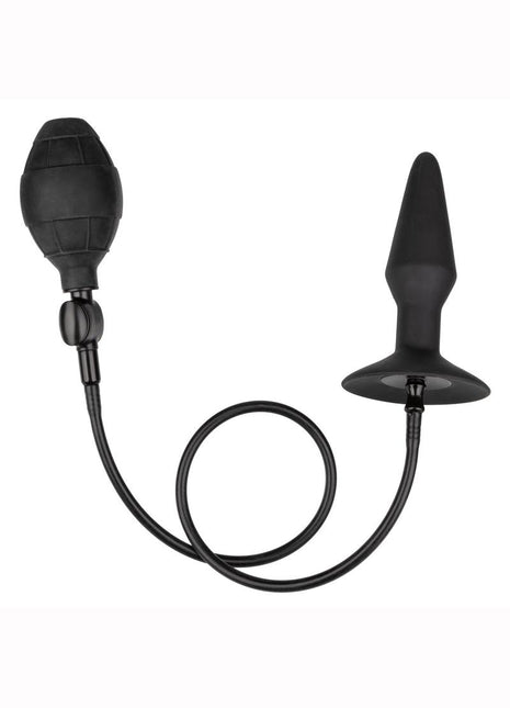 Medium Silicone Inflatable Plug - Black - Medium