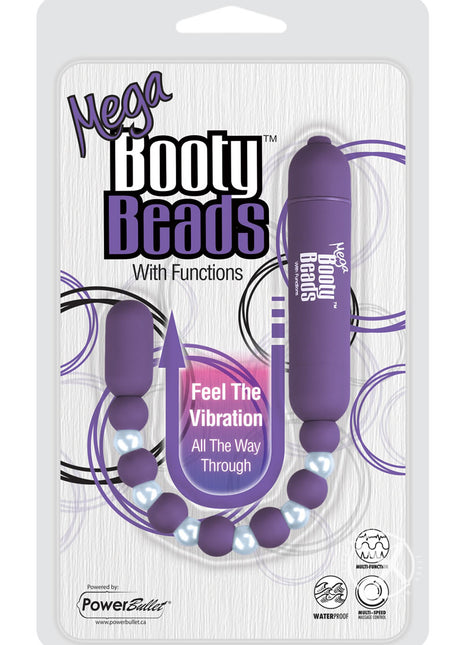 Mega Booty Beads Vibrating Anal Beads - Purple