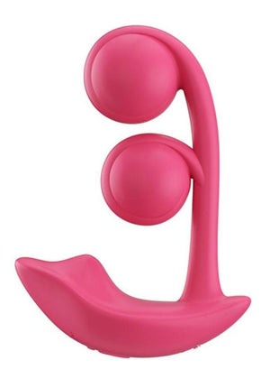 Melody Pressure Sensing App-Controlled Rechargeable Silicone Twin Balls Clit and G-Spot Vibrator