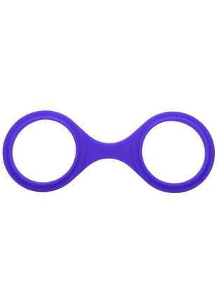 Merci Silicone Play Cuffs - Purple