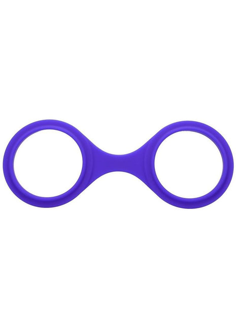 Merci Silicone Play Cuffs - Purple