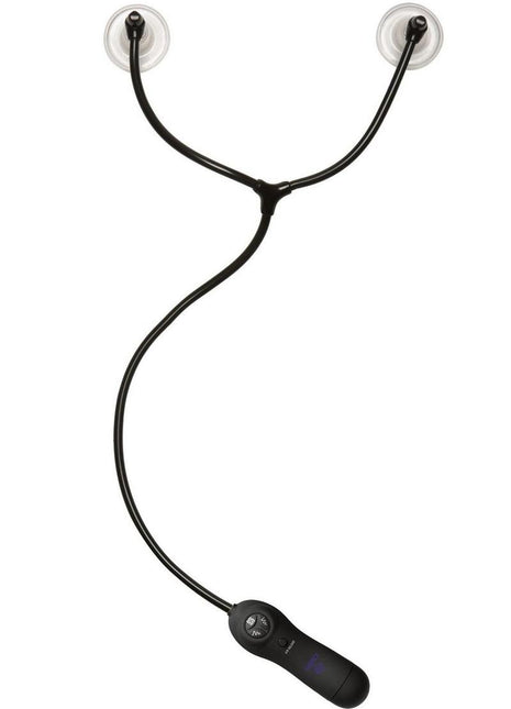 Merci Swell Auto Vibrating Nipple Sucker Cups - Black