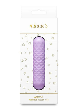 Minnie's Spark Rechargeable Silicone Flexible Bullet - Purple