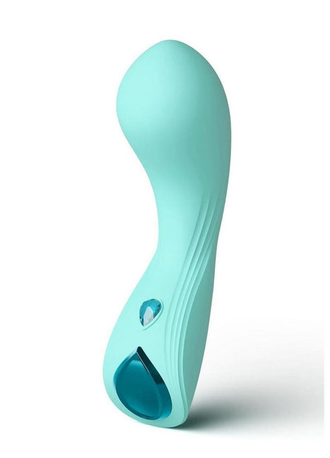 Minnie's Wink Rechargeable Silicone G-Spot Vibrator - Aqua