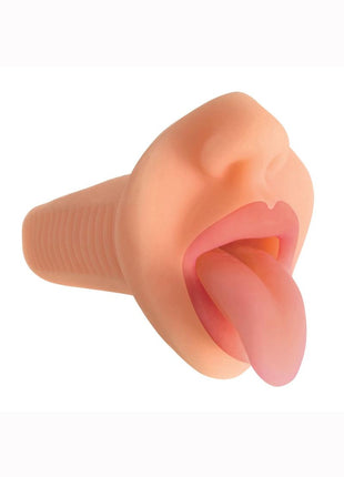 Mistress Courtney Bioskin Vibrating Stroker - Mouth - Vanilla