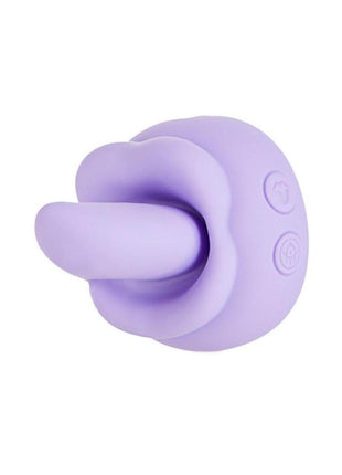 M'lady Rotating Tongue Silicone Rechargeable Clitoral Stimulator - Lilac/Purple
