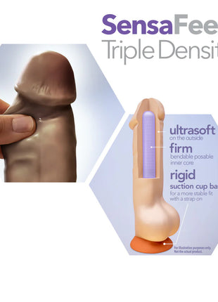 Dr. Skin Plus THICK Posable 9in Dildo