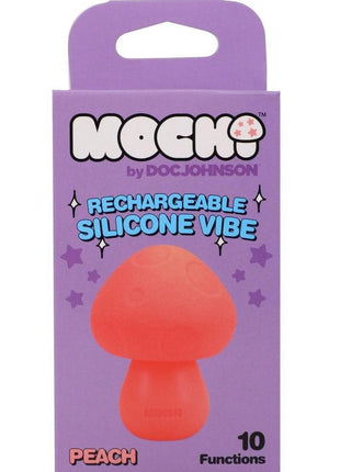 Mochi Mushroom Vibe 10 Function Silicone Rechargeable Vibrator - Orange