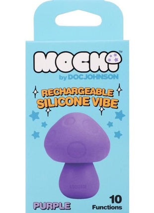 Mochi Mushroom Vibe 10 Function Silicone Rechargeable Vibrator - Purple