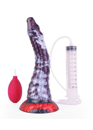 Monstar Cox Serpiente Cock Silicone Dildo - Purple/White