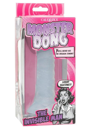 Monster Dong The Invisible Man Silicone Dildo - Clear - 6in