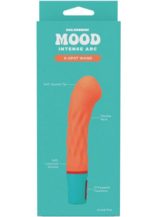 Mood Intense Arc Rechargeable Silicone G-Spot Vibrator - Orange