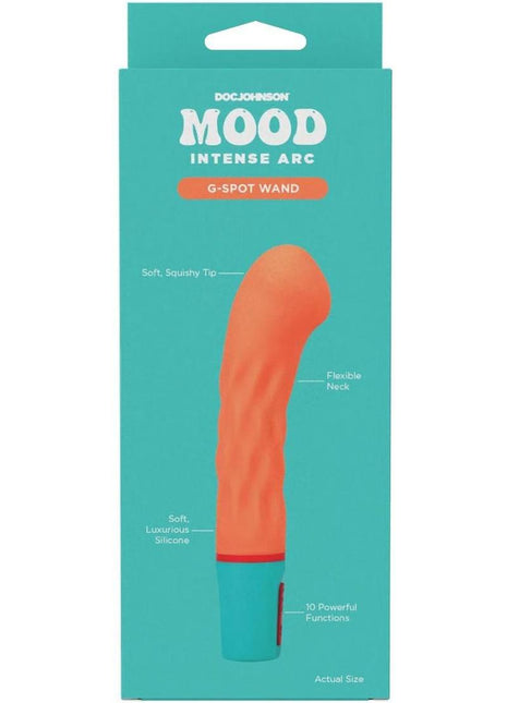 Mood Intense Arc Rechargeable Silicone G-Spot Vibrator - Orange