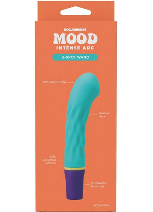 Mood Intense Arc Rechargeable Silicone G-Spot Vibrator - Purple/Teal