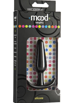 Mood Naughty 1 Silicone Anal Plug - Black - Medium