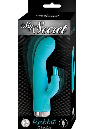 My Secret Rabbit Rechargeable Silicone Rabbit Vibrator - Aqua/Blue