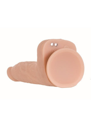 Naked Addiction Maximum Thrusting and Vibrating Rechargeable Silicone Dong with Remote Control