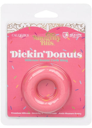 Naughty Bits Dickin' Donuts Silicone Donut Cock Ring - Pink