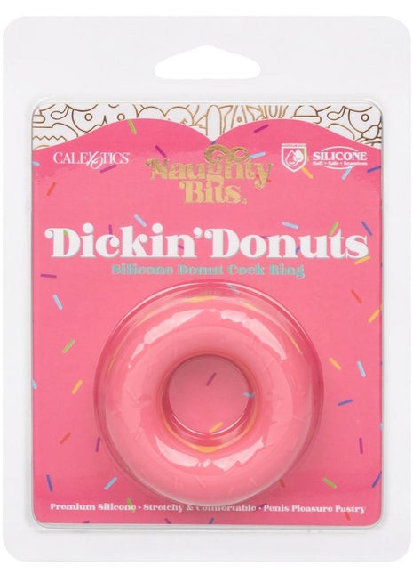 Naughty Bits Dickin' Donuts Silicone Donut Cock Ring - Pink