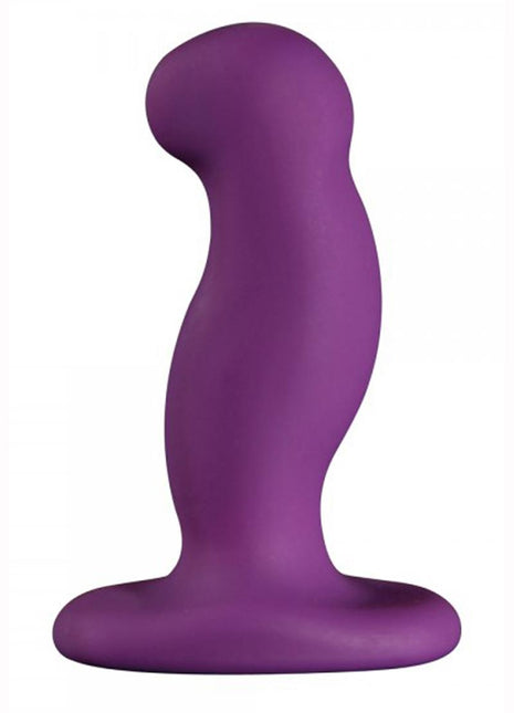 Nexus G-Play+M Rechargeable Silicone G-Spot and P-Spot Vibrator - Purple - Medium