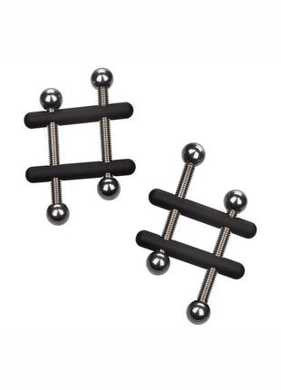 Nipple Grips Power Grip Crossbar Nipple Vices - Black/Silver