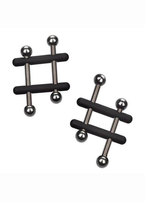 Nipple Grips Power Grip Crossbar Nipple Vices - Black/Silver