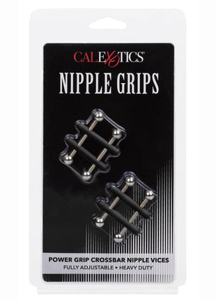 Nipple Grips Power Grip Crossbar Nipple Vices - Black/Silver
