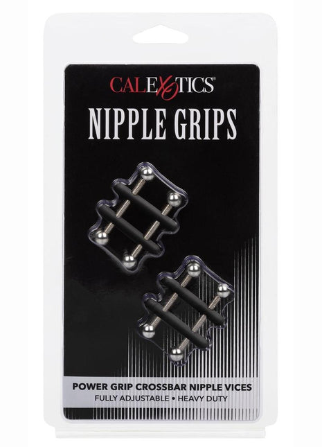 Nipple Grips Power Grip Crossbar Nipple Vices - Black/Silver