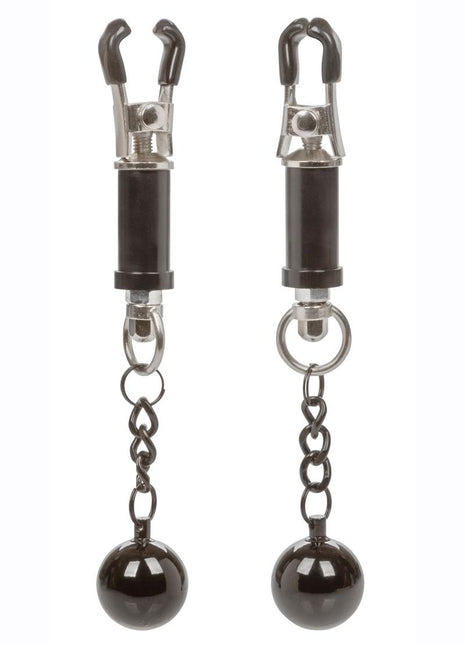 Nipple Grips Weighted Twist Nipple Clamps - Black
