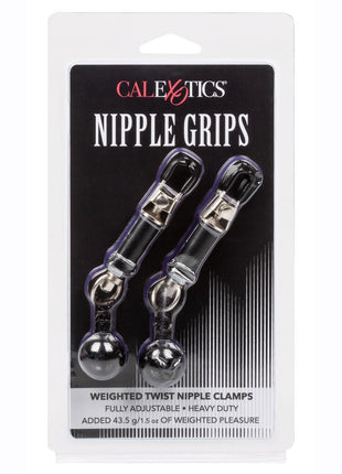 Nipple Grips Weighted Twist Nipple Clamps - Black