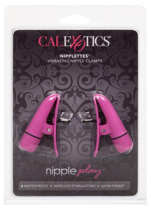 Nipple Play Nipplettes Vibrating Nipple Clamps - Pink