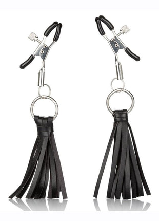 Nipple Play Playful Tassels Nipple Clamps - Black