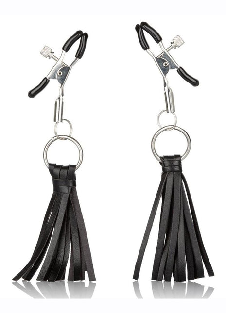 Nipple Play Playful Tassels Nipple Clamps - Black