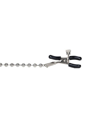 Nipple Play Silver Beaded Chain Nipple Clamps