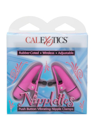 Nipplettes Virbrating Nipple Clamps - Pink