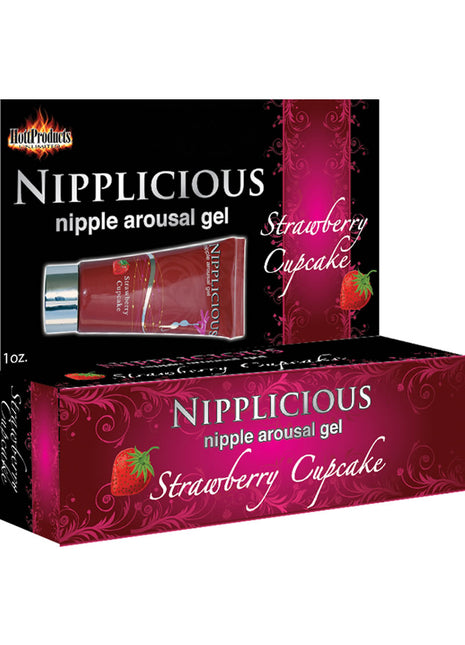 Nipplicious Nipple Arousal Gel Strawberry Cupcake - 1oz