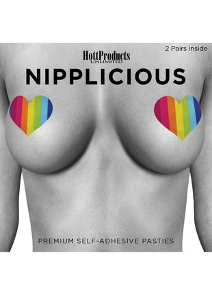 Nipplicious Rainbow Nipple Pasties - 2 Pairs - Multicolor