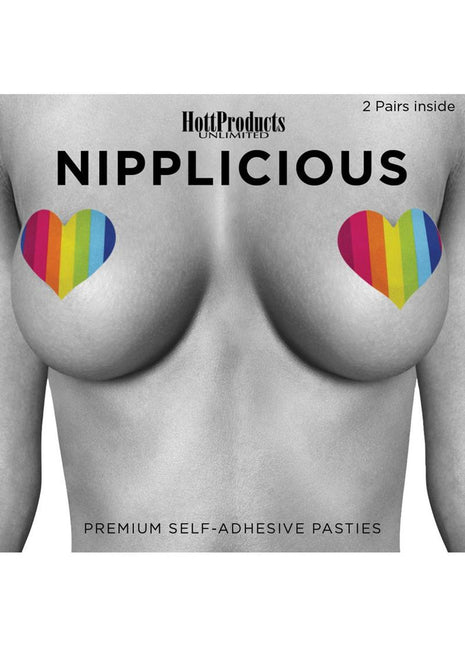 Nipplicious Rainbow Nipple Pasties - 2 Pairs - Multicolor