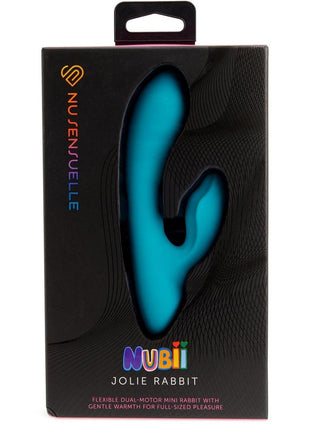 Nu Sensuelle Jolie Nubii Rechargeable Silicone Mini Heating Rabbit - Blue