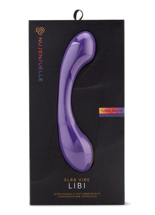 Nu Sensuelle Libi Flexible Rechargeable Silicone G-Spot Vibrator - Deep Purple/Purple