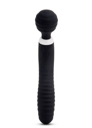 Nu Sensuelle Lolly Nubii Flexible Rechargeable Silicone Wand - Black/White