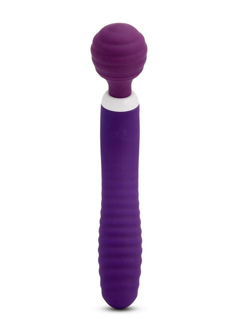 Nu Sensuelle Lolly Nubii Flexible Rechargeable Silicone Wand - Purple/White