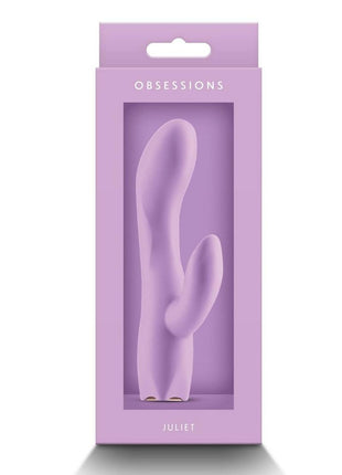 Obsessions Juliet Rechargeable Silicone Rabbit Vibrator - Lavender/Purple