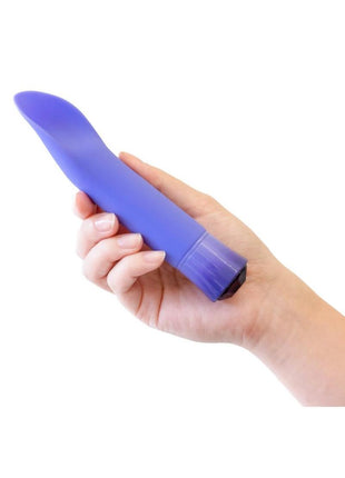 Oh My Gem Enrapture Rechargeable Silicone G-Spot Vibrator - Tanzanite