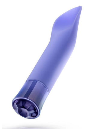 Oh My Gem Enrapture Rechargeable Silicone G-Spot Vibrator - Tanzanite - Blue