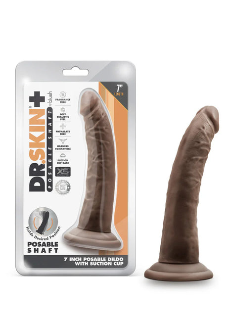 Dr. Skin Plus Gold Collection Posable Dildo 7in