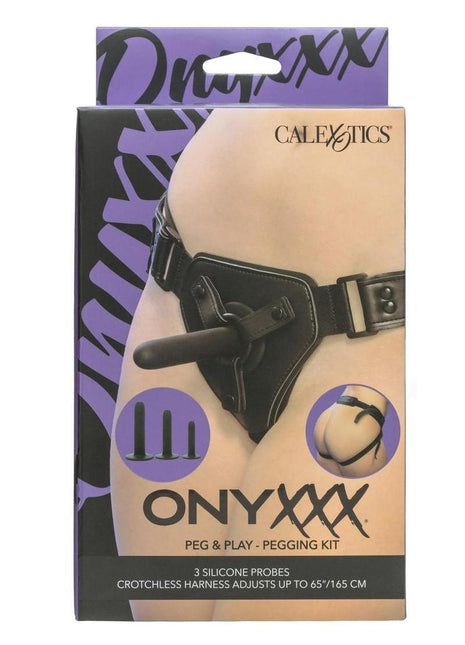 Onyxxx Peg and Play Silicone Pegging Kit - Black - 3 Piece