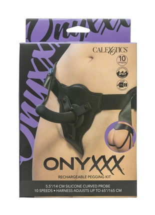 Onyxxx Rechargeable Silicone Pegging Kit - Black